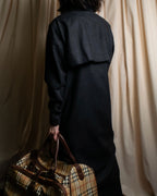 "GUCCI" 70's velvet collar design long coat