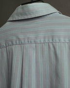 "Christian Dior" 80's-90's Relaxed striped long sleeve shirt