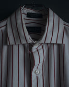 "Christian Dior" 80’s classic striped cotton dress shirt