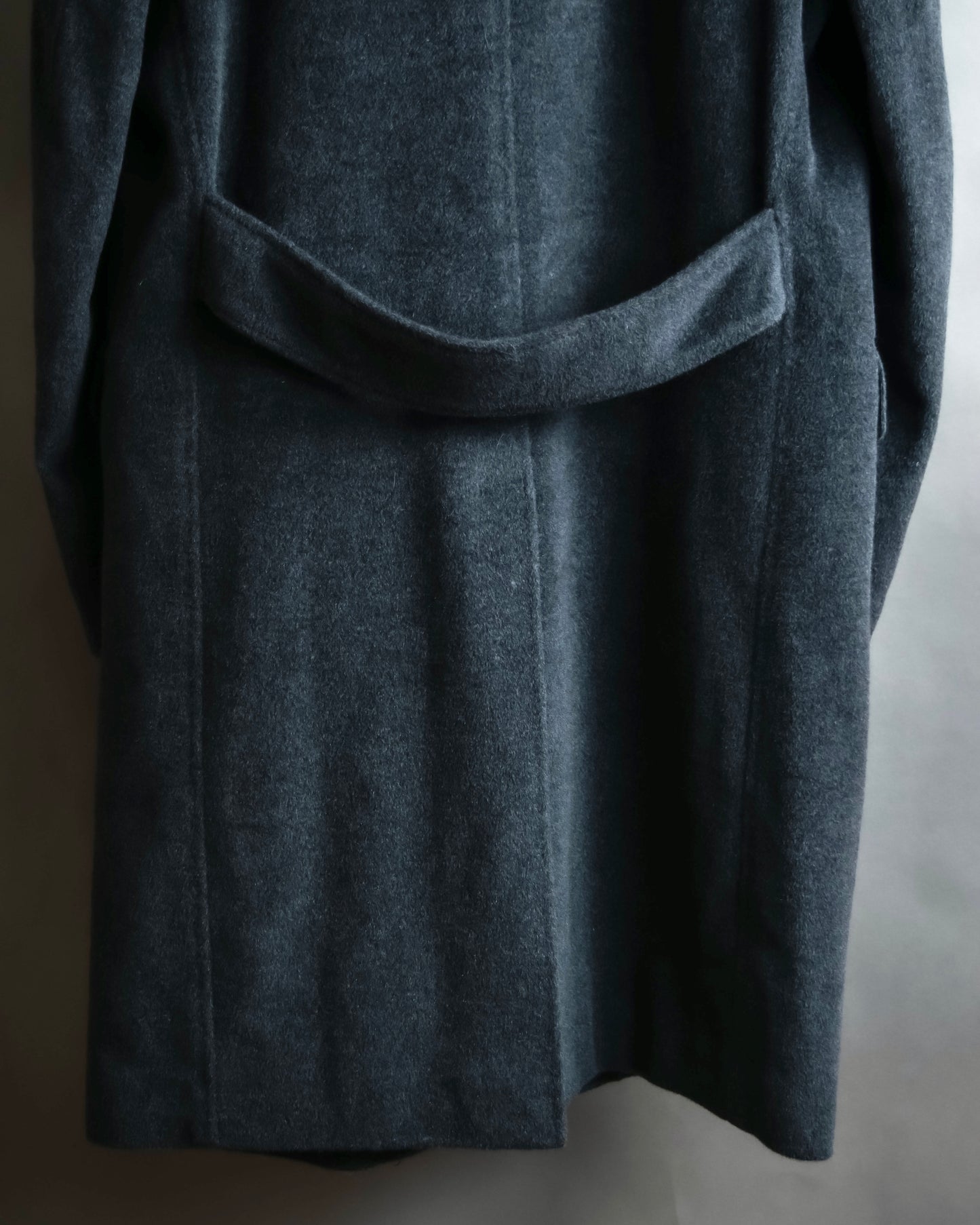 "GIANERANCO FERRE" Angora wool blend long chester coat