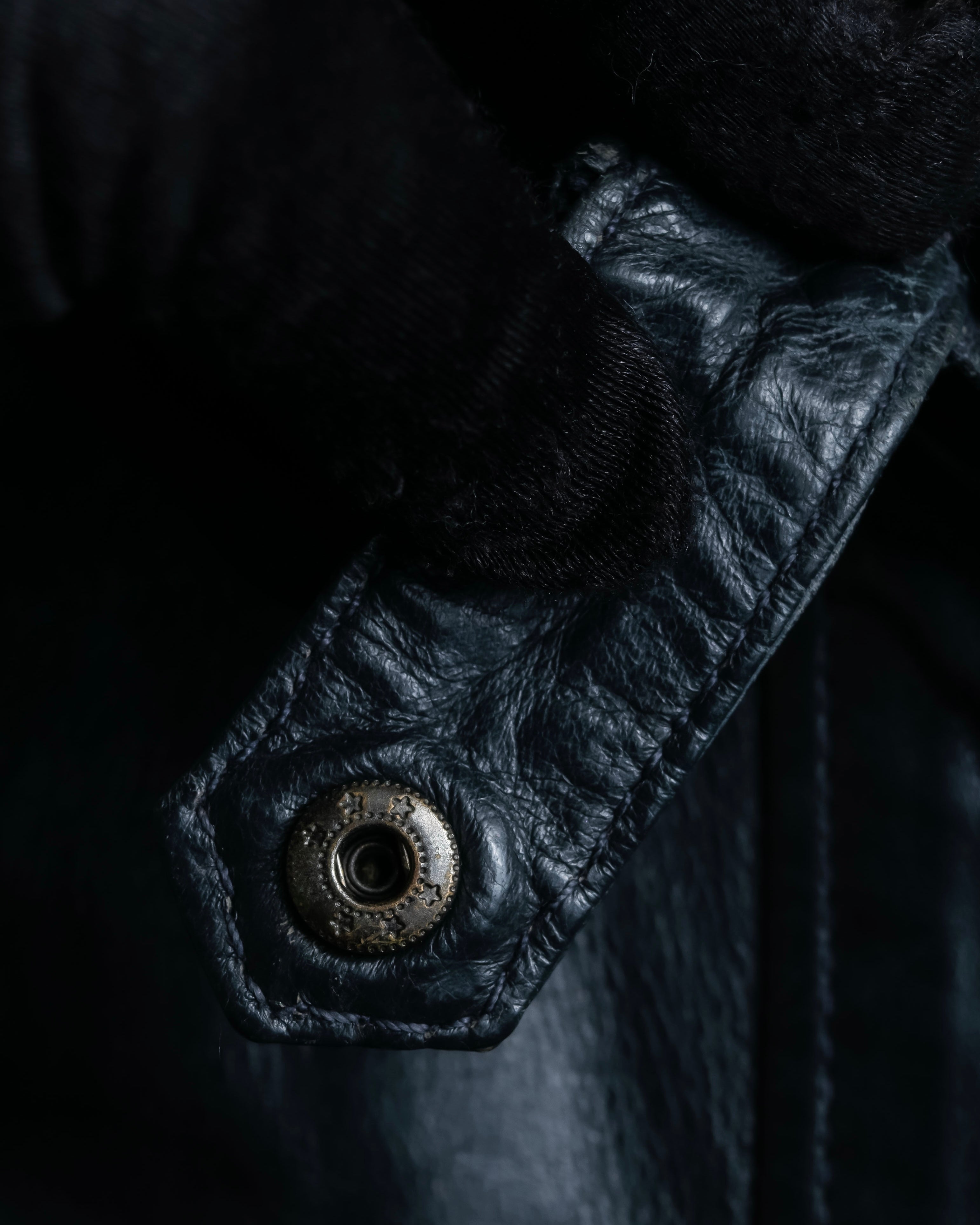 "RED VALENTINO" Gather design lamb leather jacket