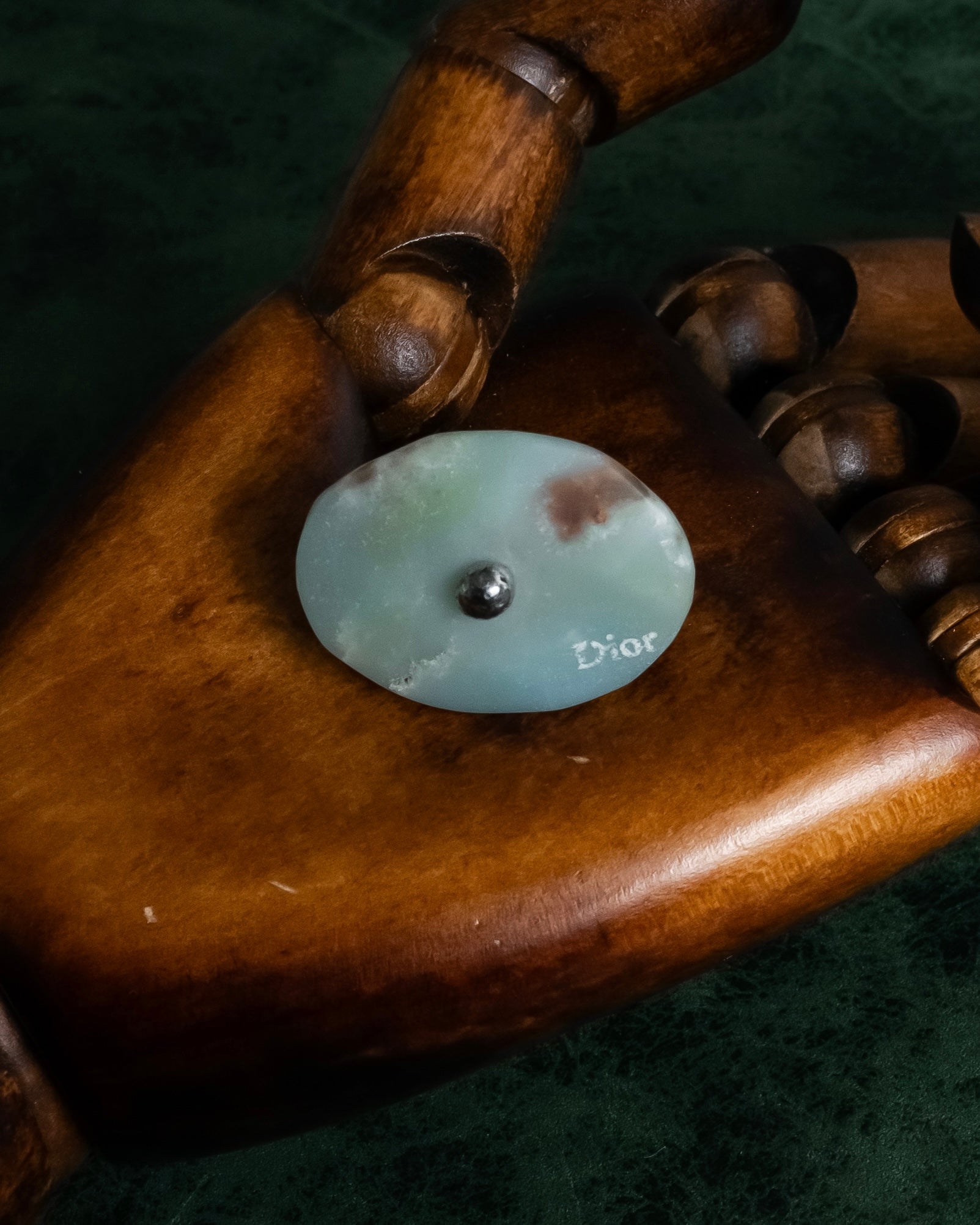 -MOOD Christmas Collection-
 "Dior" John Galliano design logo engraved cocktail ring