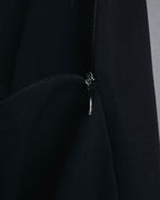 "GIORGIO ARMANI" 90’s Minimalist straight-leg virgin wool slacks