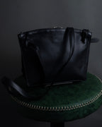 "JIL SANDER" Hill model gently curved leather shoulder bag