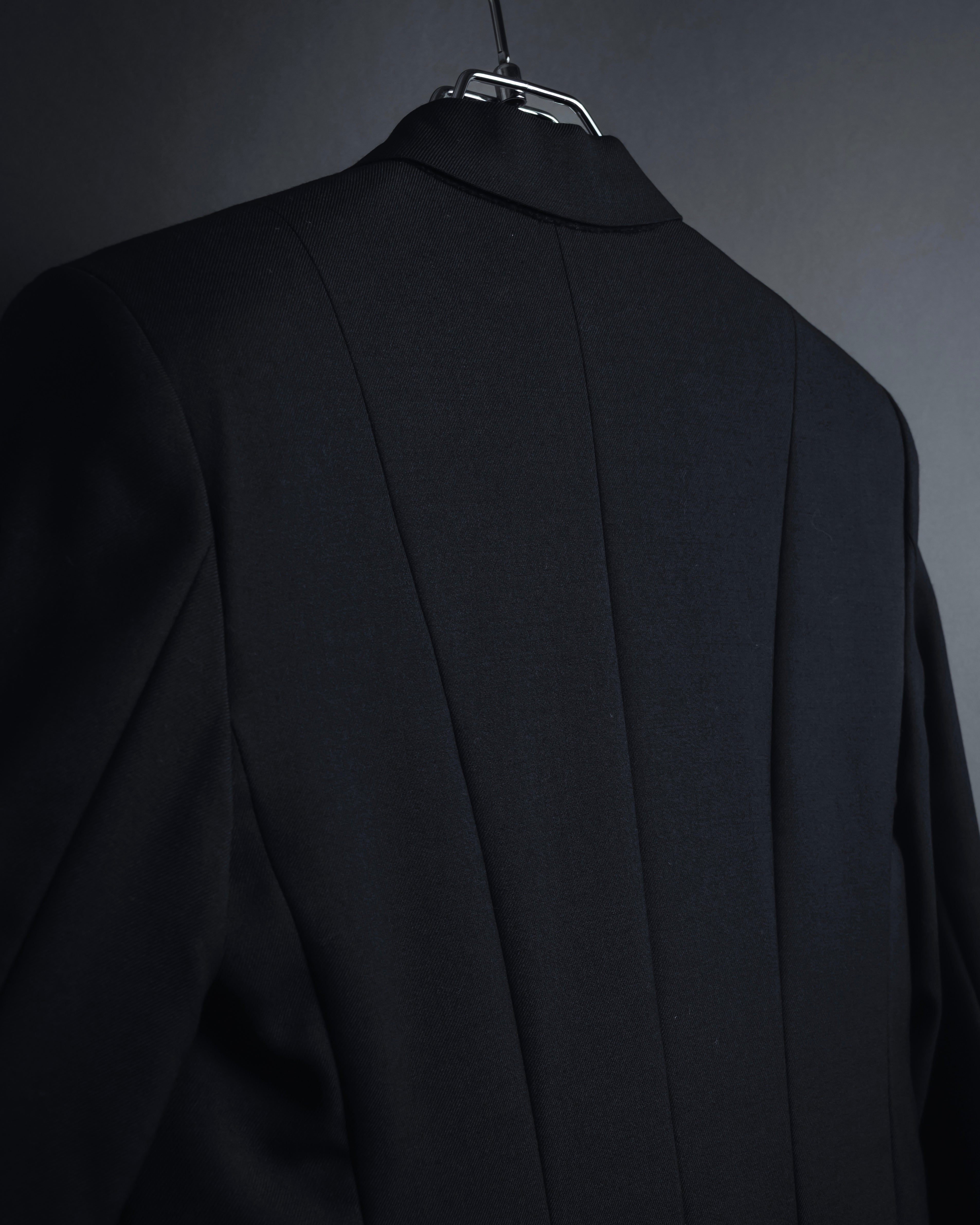 "Saint Laurent Paris" Modern tailcoat design jacket