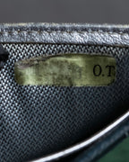 "CHANEL" Mademoiselle line design coco mark engraved bi fold wallet