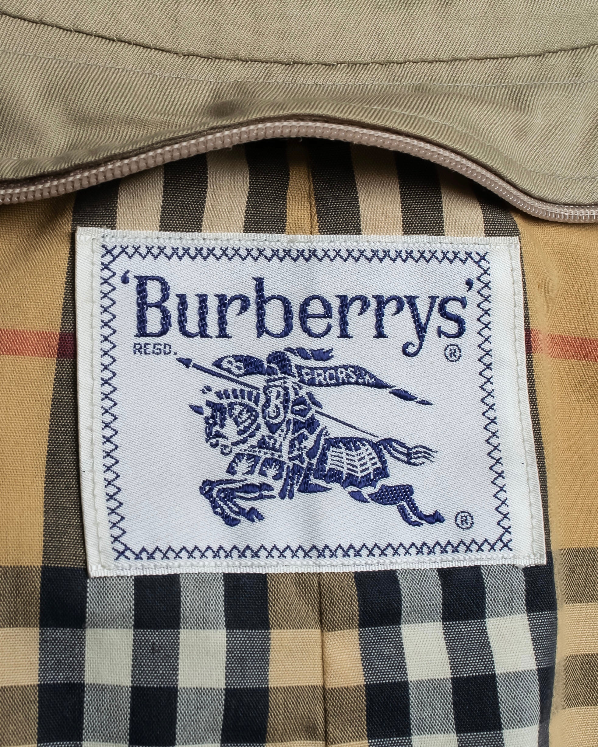 "BURBERRYS" Military detail long trench coat