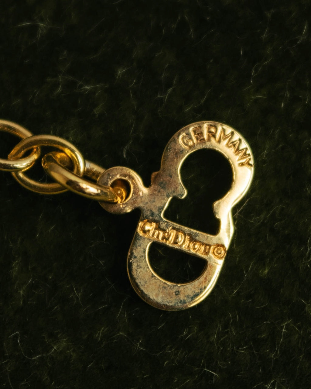 "Christian Dior" 80's-90's Romantic heart charm necklace