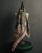 "Salvatore Ferragamo" 90's-00's Elegant floral silk scarf