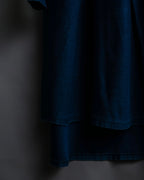 “MM6” front cut designed dennim long pull over