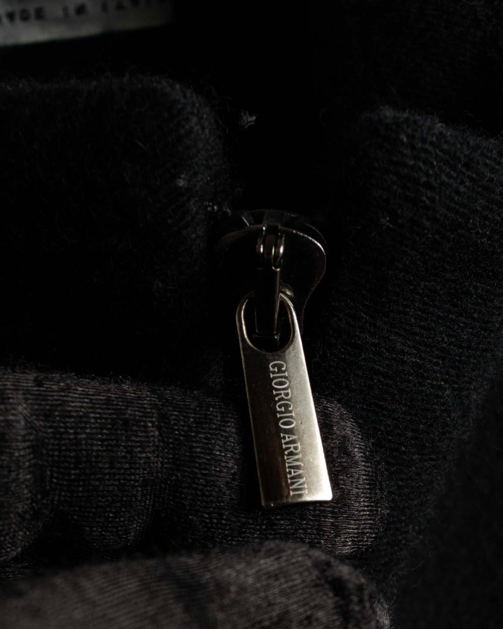 "GIORGIO ARMANI" Minimal design double zip-up jacket