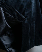 "BU CARDO" velour-like corduroy tailored jacket