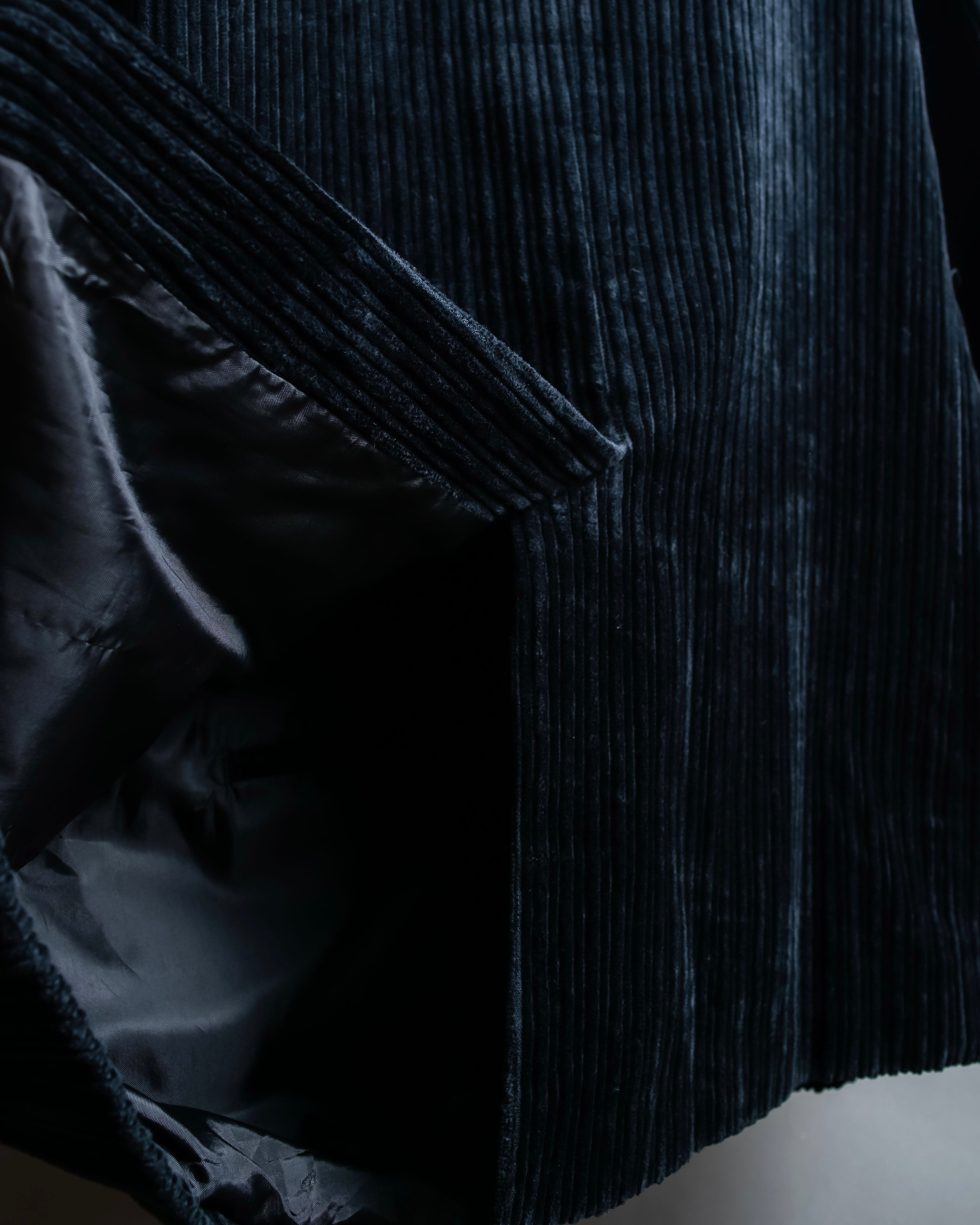 "BU CARDO" velour-like corduroy tailored jacket