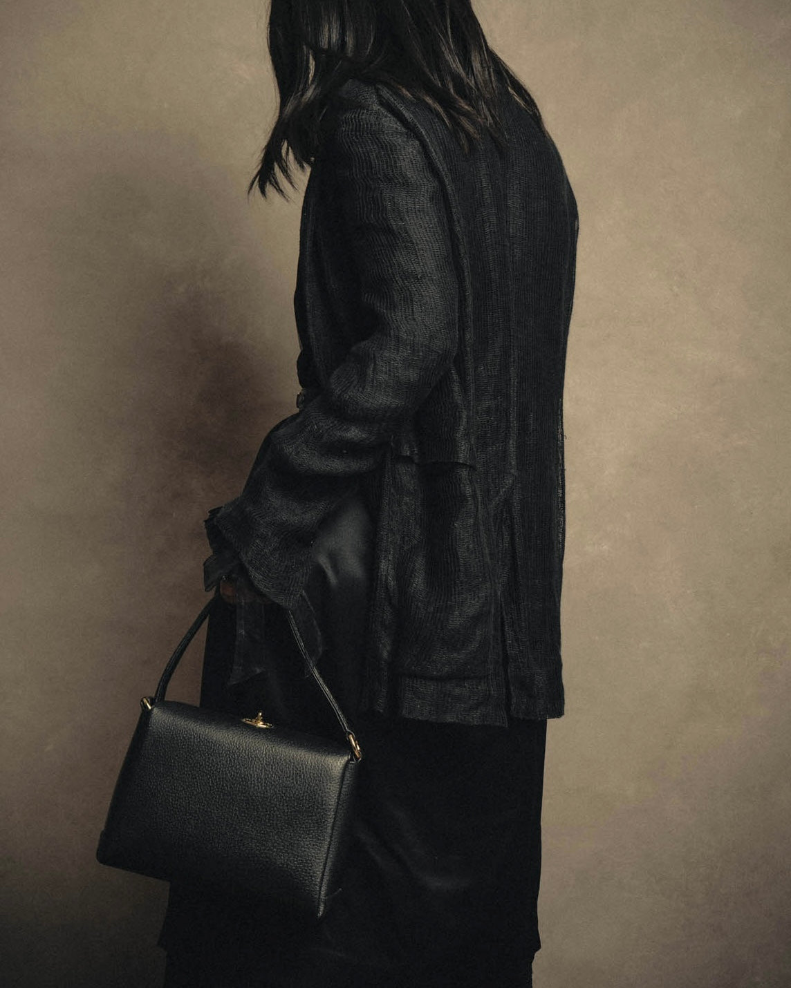 -SPECIAL- “GUCCI” 70’s-80’s Pigskin leather turn lock handbag