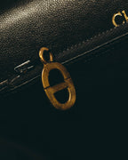 "Christian Dior" 70's-80's Ostrich textured leather handbag