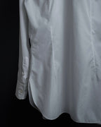 "HERMES" High-quality fine count cotton dress shirt