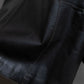 "ARMANI COLLEZIONI" 100% lamb leather oversized tailored jacket