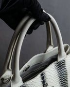 "Vivienne Westwood" Monotone python leather handbag