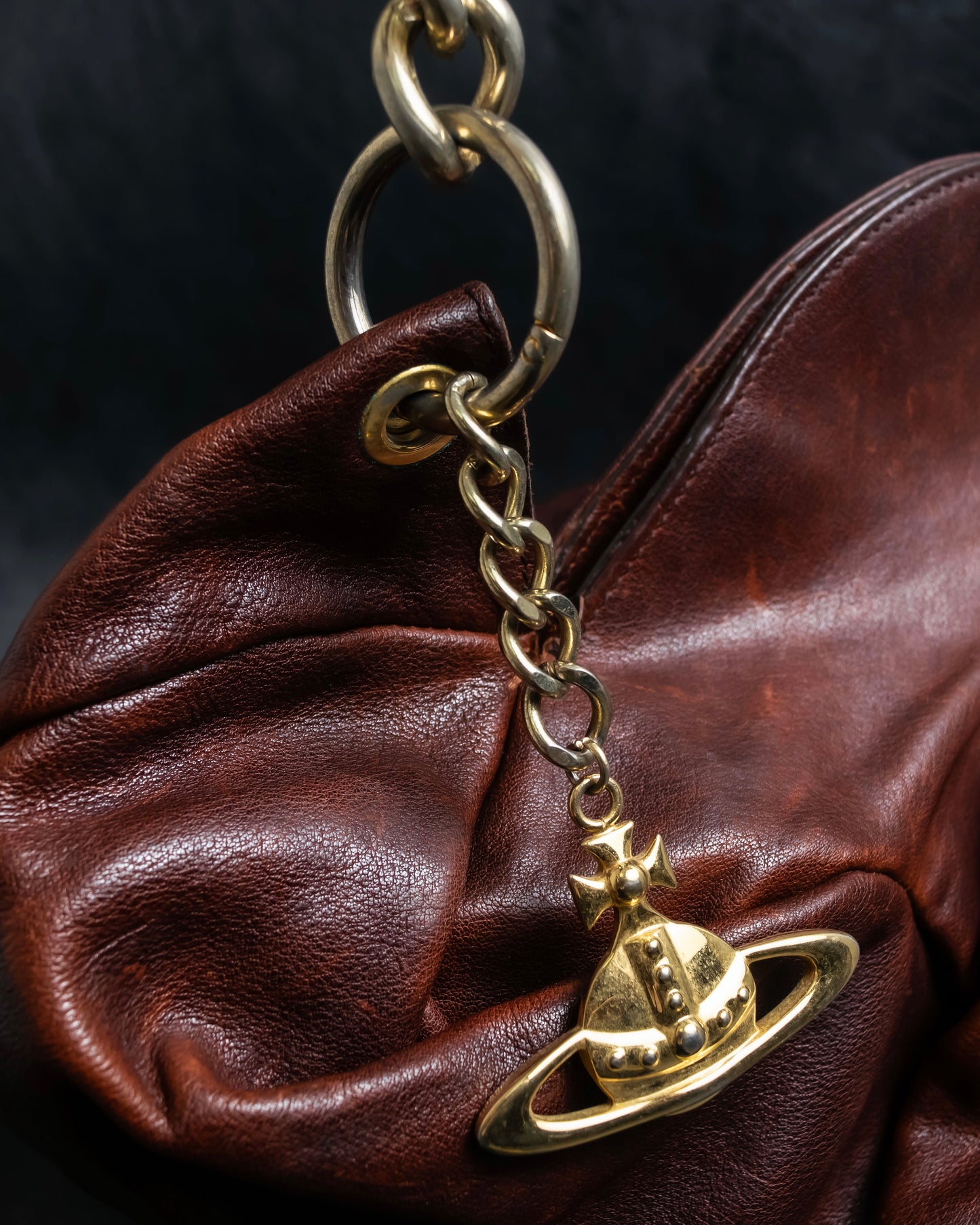 "Vivienne Westwood" Orb charm horizontal chain shoulder bag