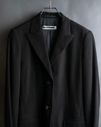 "Jil Sander+" Peaked label minimalist design tailored coat
