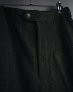 "Yves Saint Laurent diffusion hommes" 80’s-90’s structured glitter pinstripe wool suit set-up