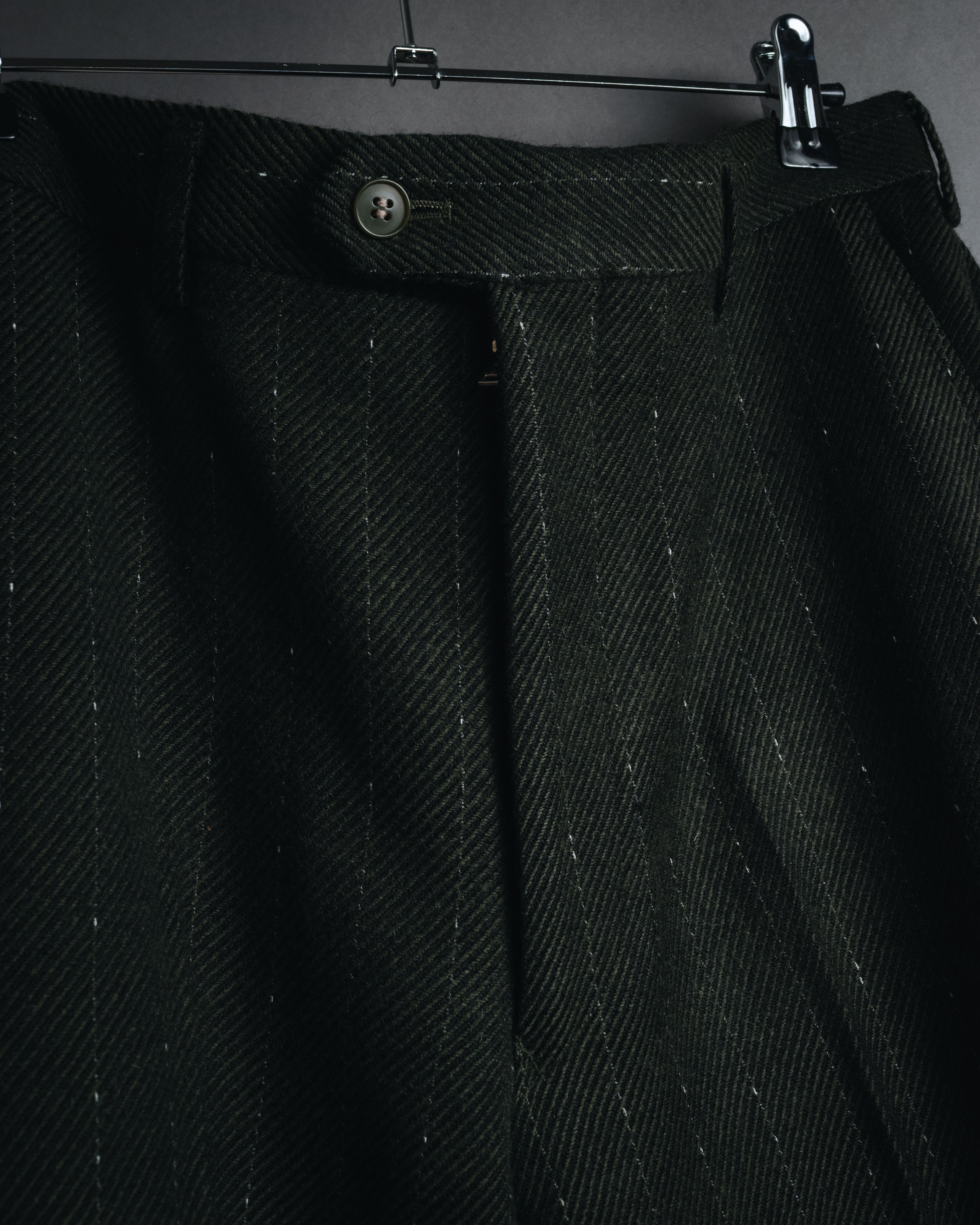 "Yves Saint Laurent diffusion hommes" 80’s-90’s structured glitter pinstripe wool suit set-up