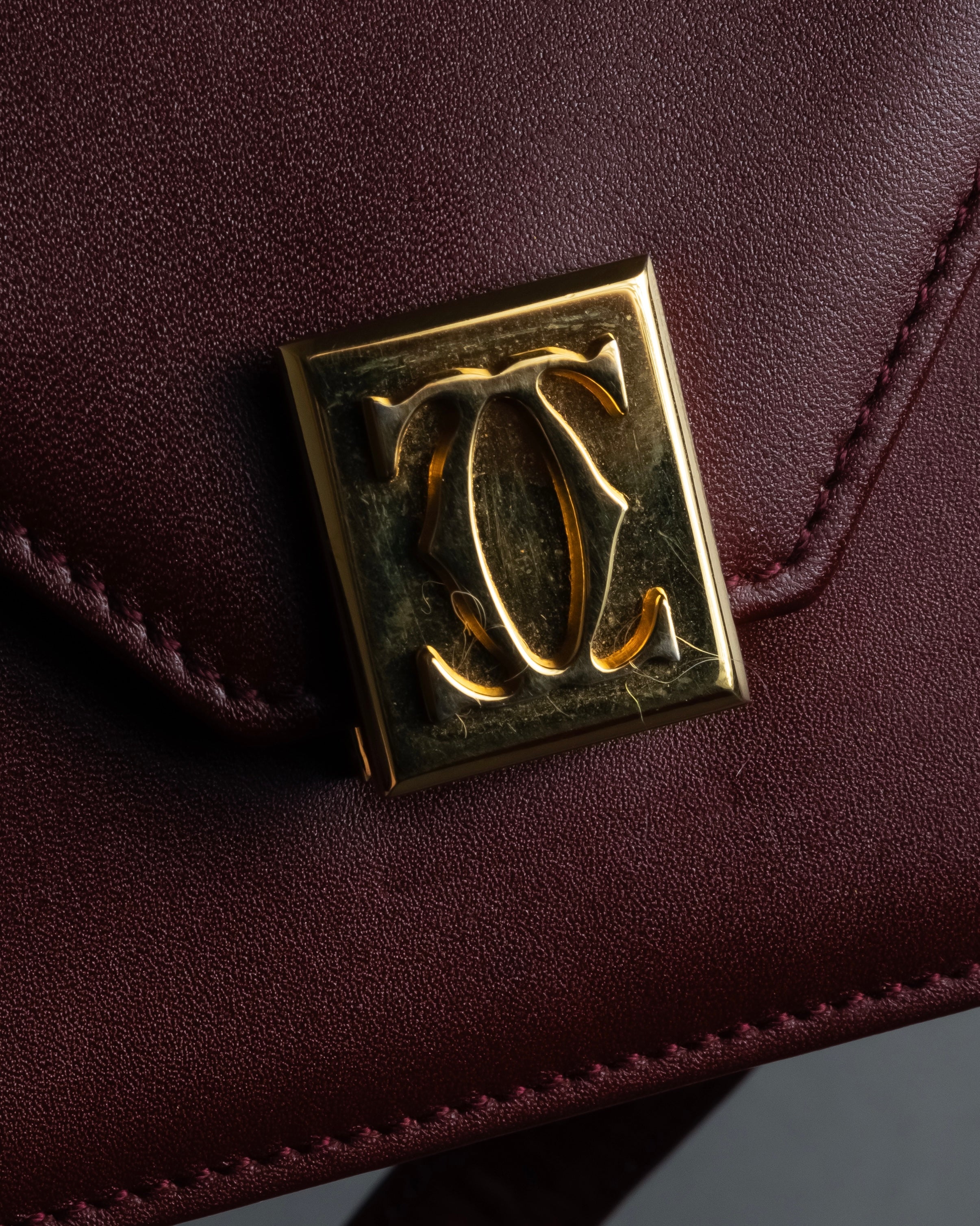 "Cartier" Les Must de Cartier geometric design shoulder bag