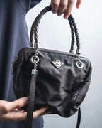 "BOTTEGA VENETA" 2way logo plate nylon bag