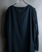 "Maison Martin Margiela" Beautiful draped navy 3-way dress