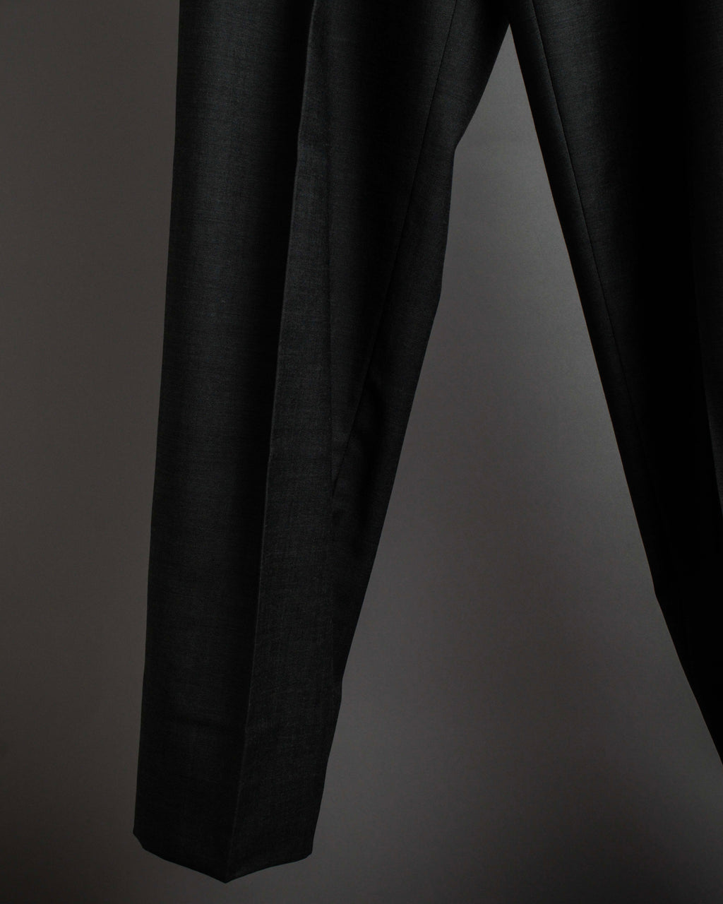 "HUGO BOSS" Fine-gauge wool khaki gray set up