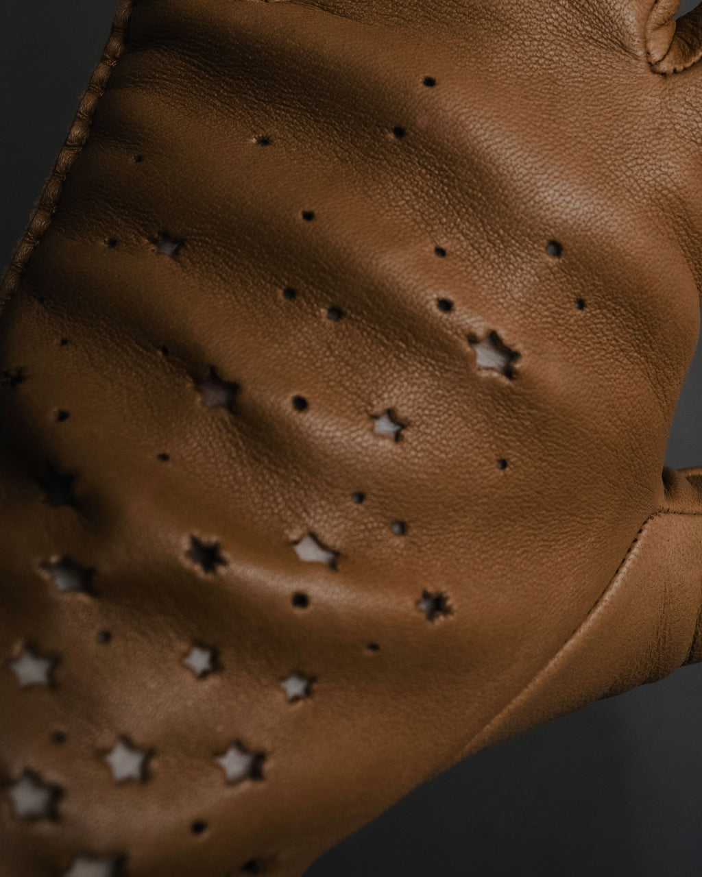 –SPECIAL– "HERMES"
Star perforated leather dress gloves
