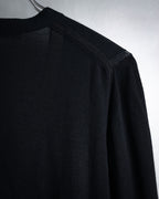 “CELINE” 2010’s Contrast placket wool silk cardigan