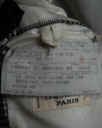 "HERMES" 90’s belvest silk wool linen peak lapel tailored jacket