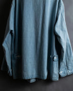 "COMOLI" Flap pocket design oversized denim jacket
