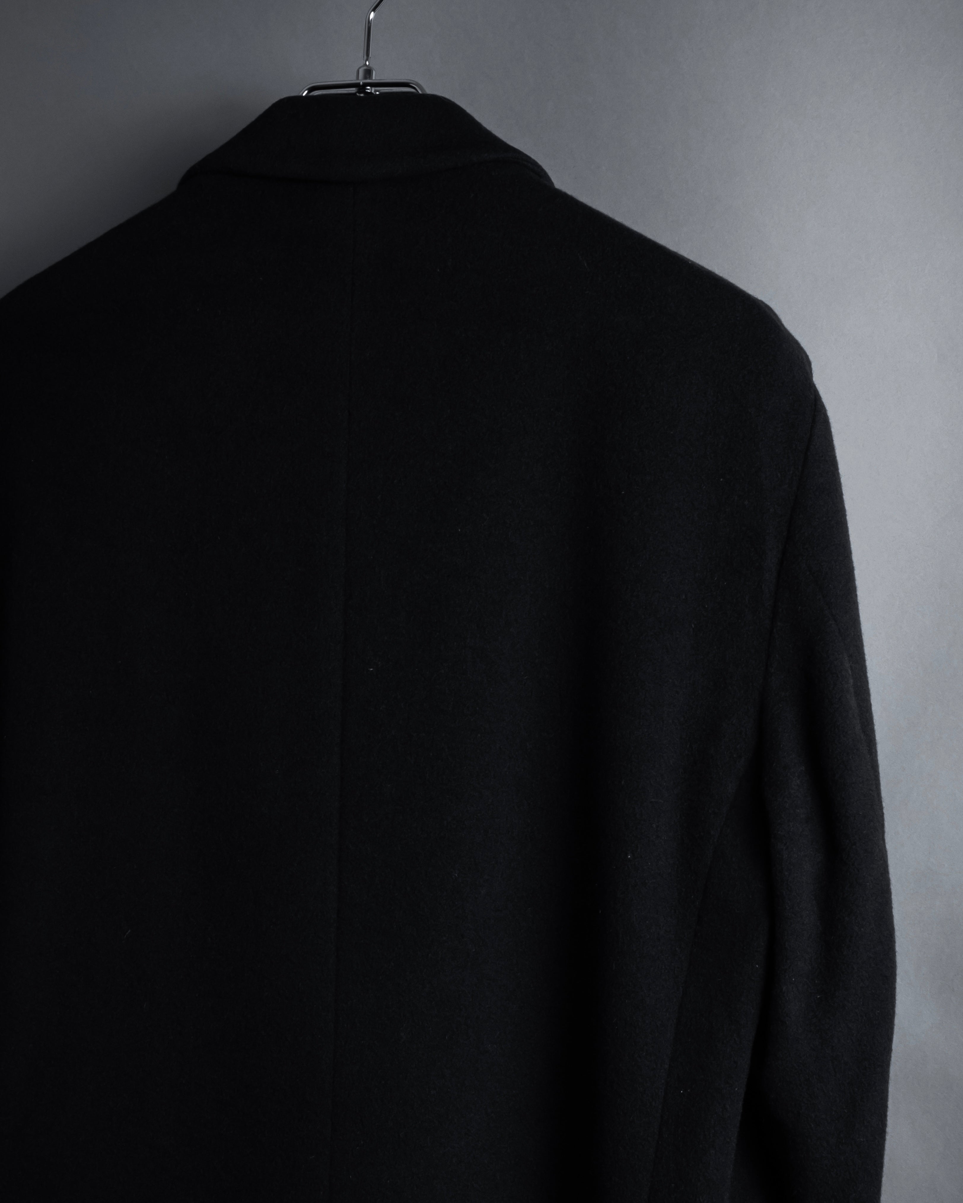 "FENDI" 80's-90's Classic cashmere long chester coat