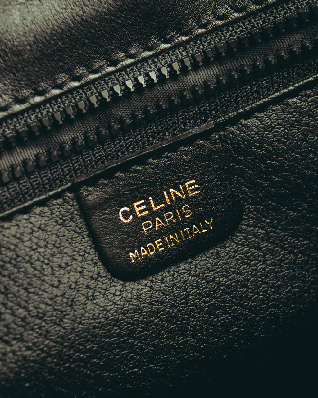 “CELINE” 90’s-00’s Ring lock leather shoulder bag