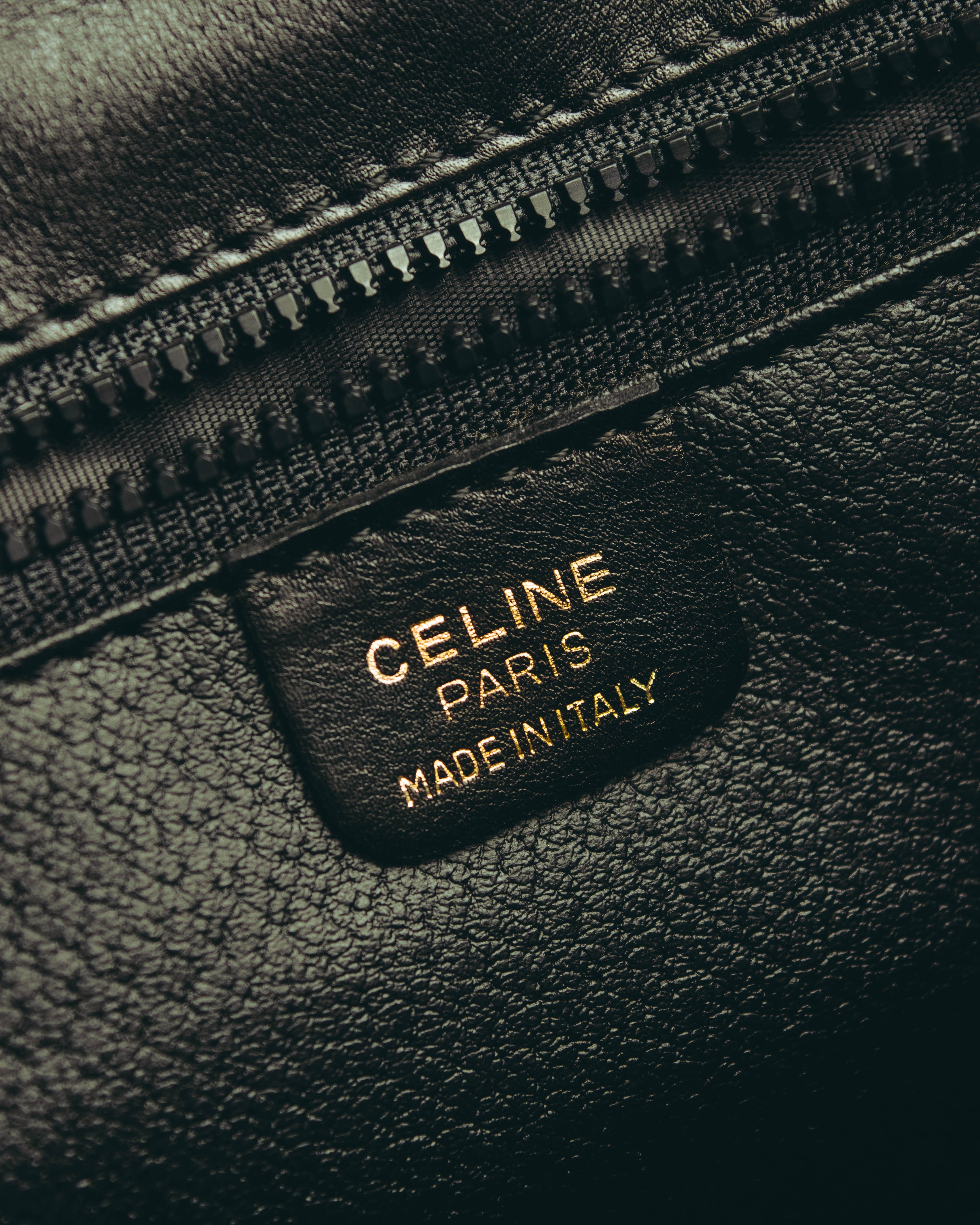 “CELINE” 90’s-00’s Ring lock leather shoulder bag