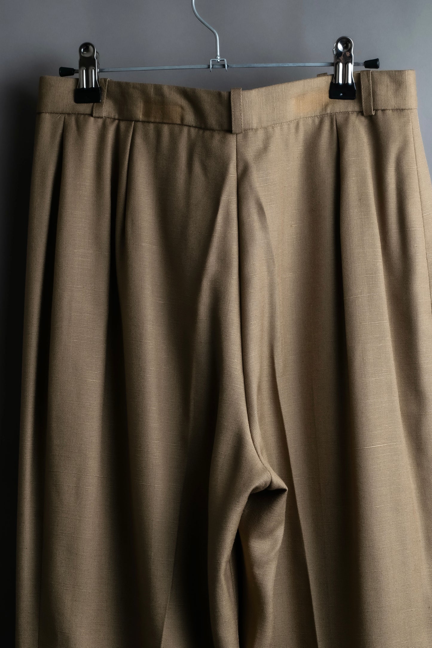 "Christian Dior" Center press wide tapered slacks