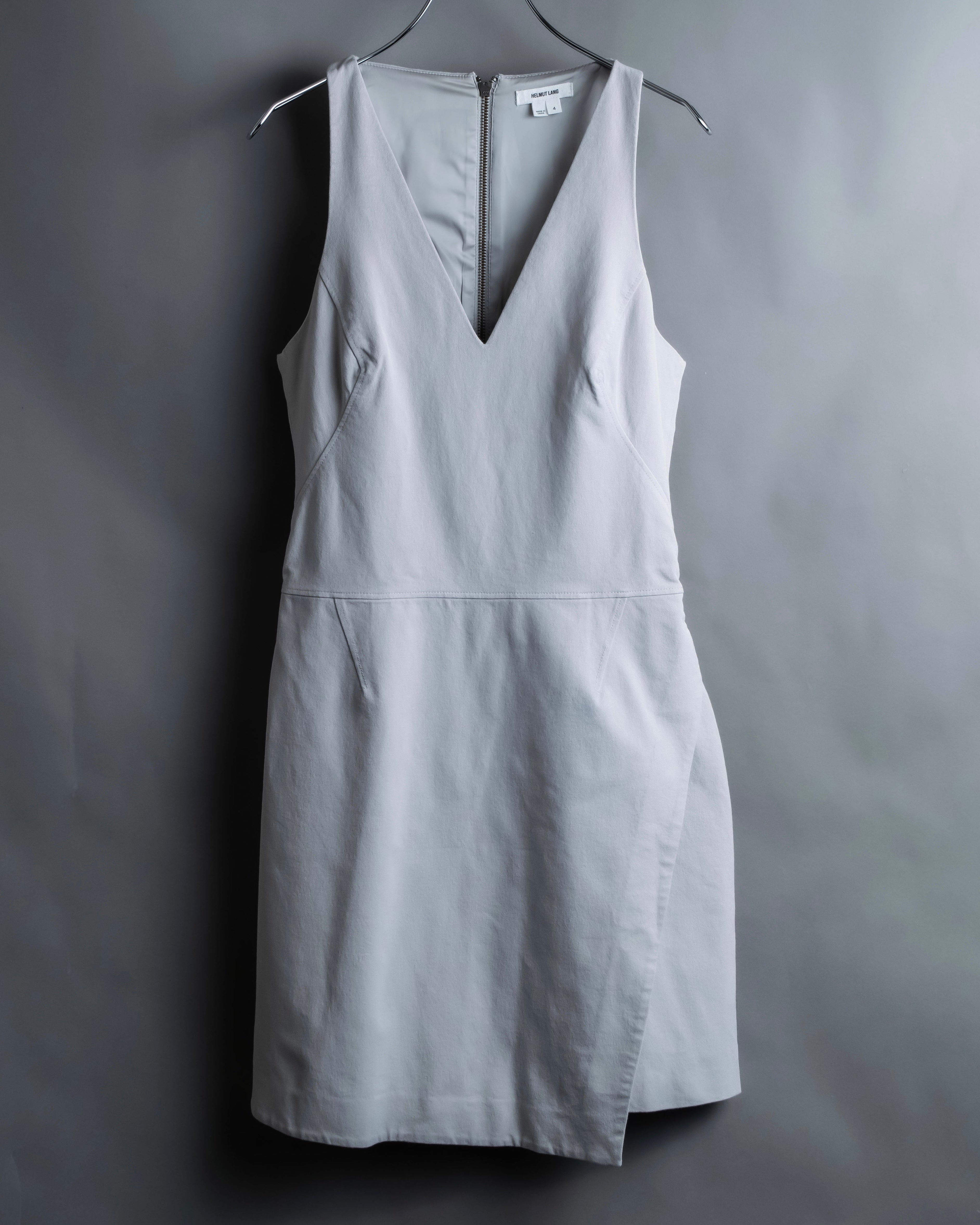 “Helmut Lang” Asymmetry designed v neck one piece
