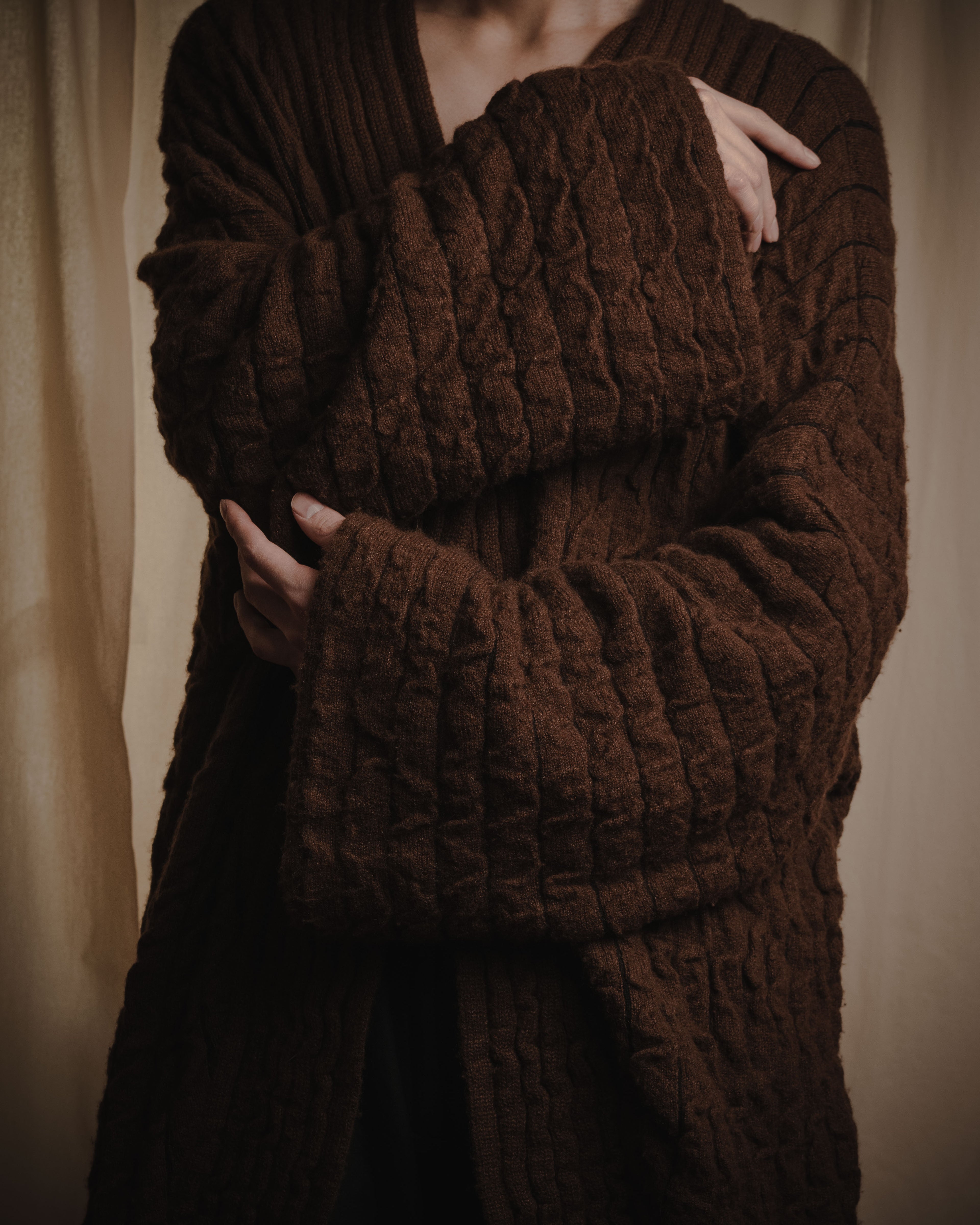 "Salvatore Ferragamo" 00’s Cashmere blend shawl-collar knit cardigan