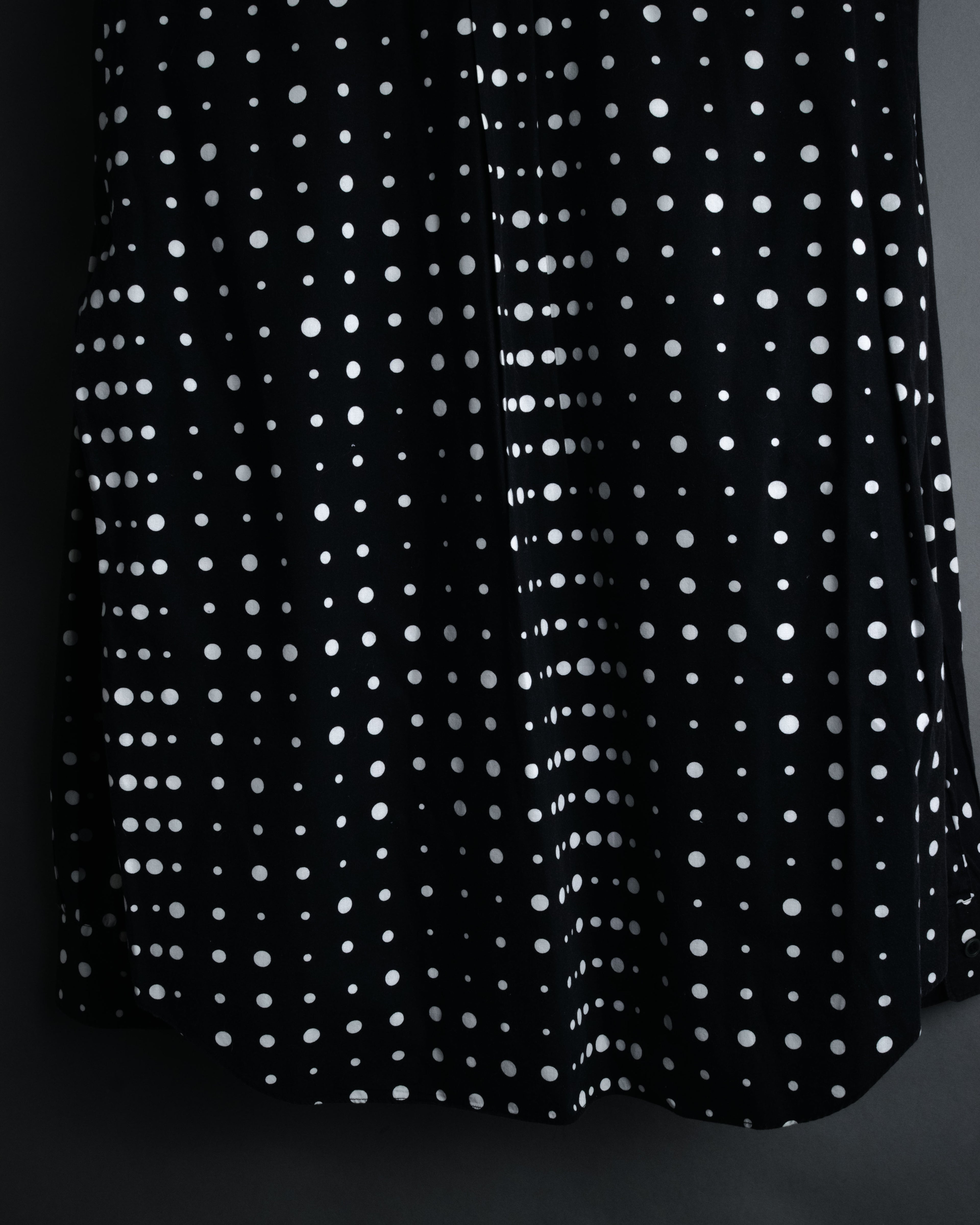 “COMME des GARÇONS” 2010SS Graphic polka dot cotton shirt