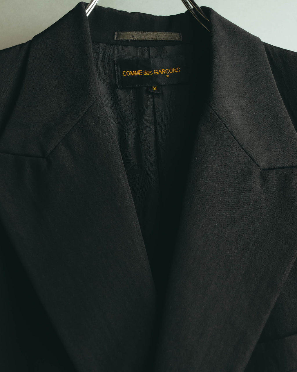 “COMME des GARCONS” 90’s black tailored long coat