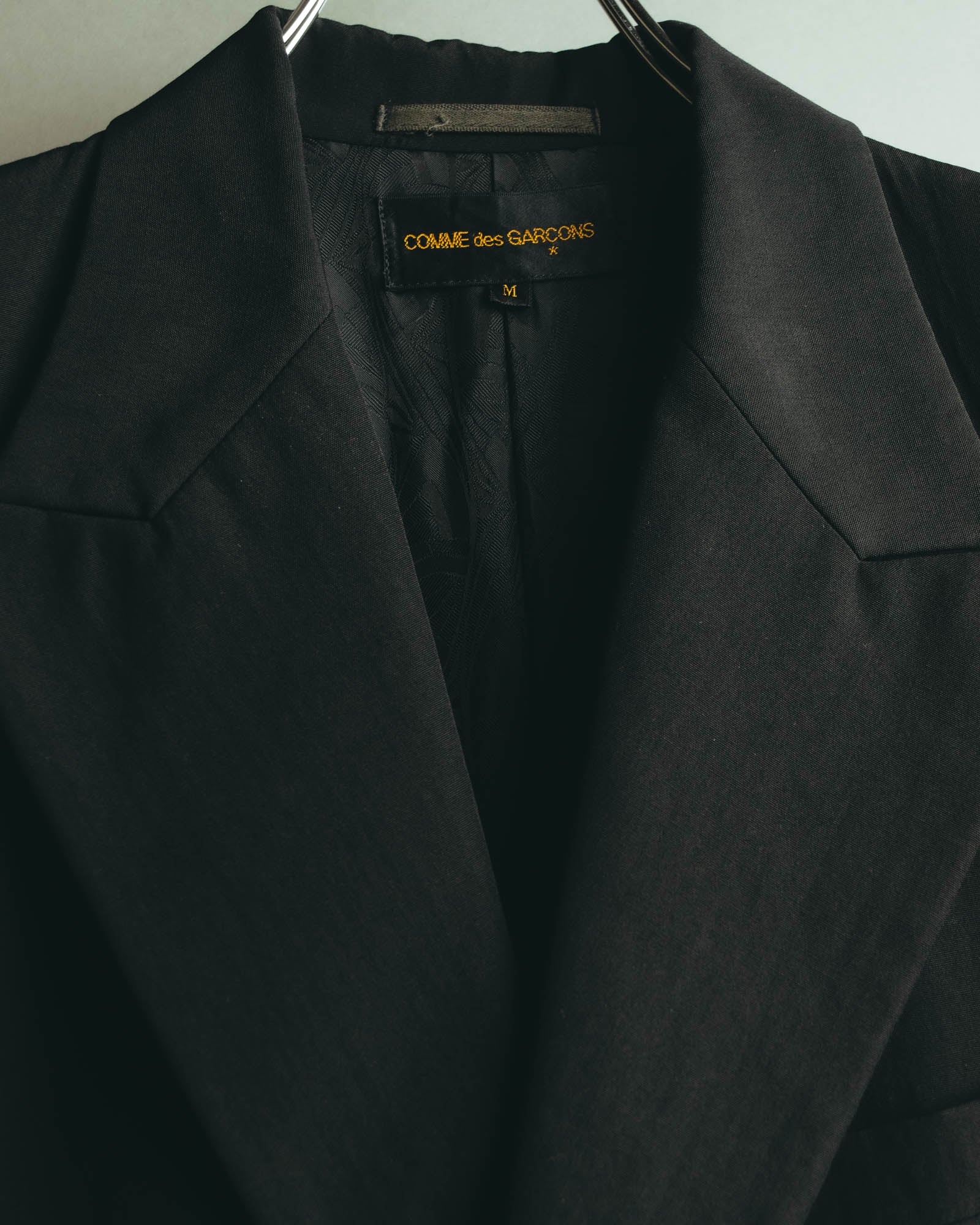 “COMME des GARCONS” 90’s black tailored long coat