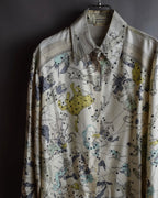 "HERMES" Margiela period Les Étoiles, Stars silk shirt
