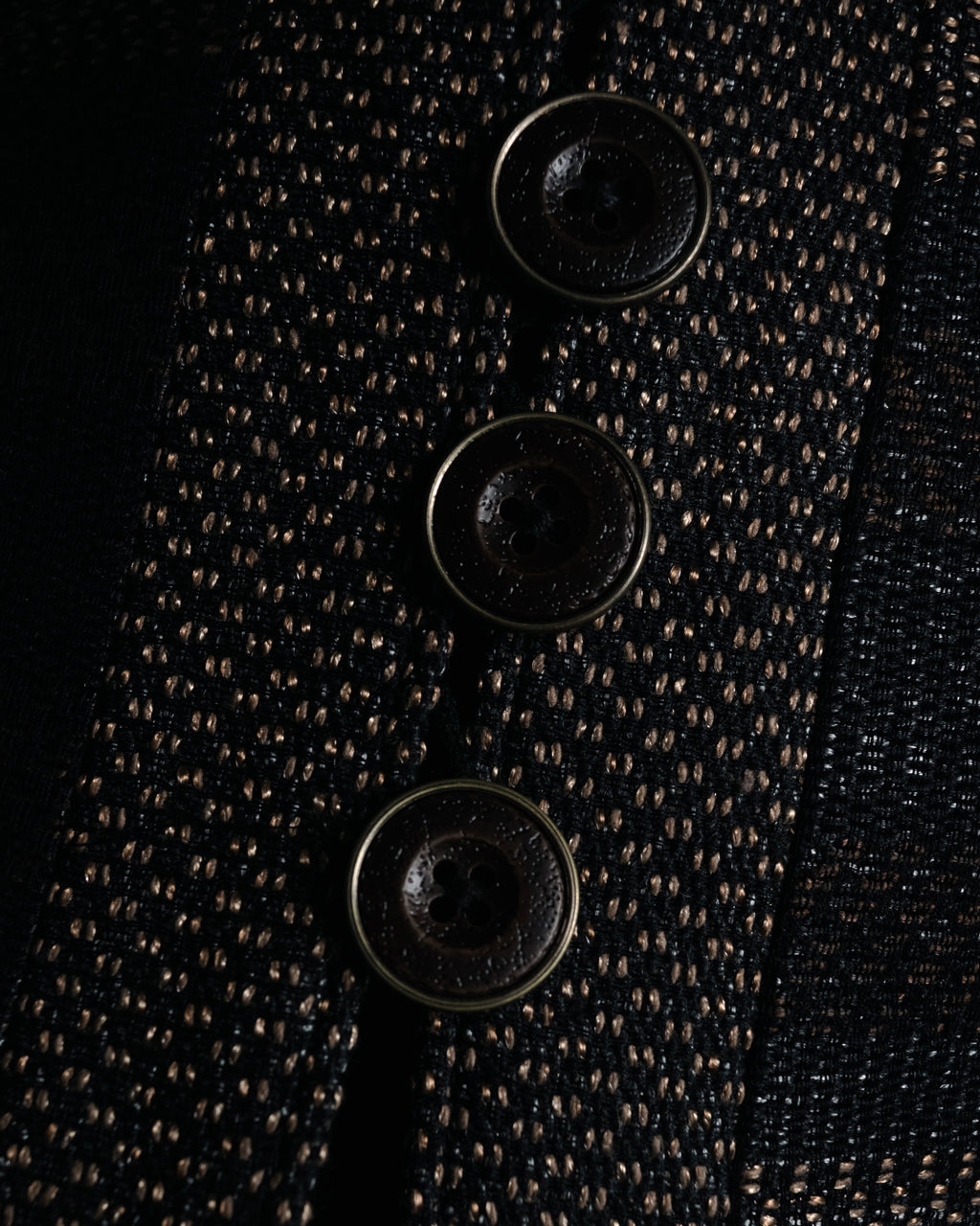 “TAE ASHIDA” 2008-2015 Structured border tweed jacket