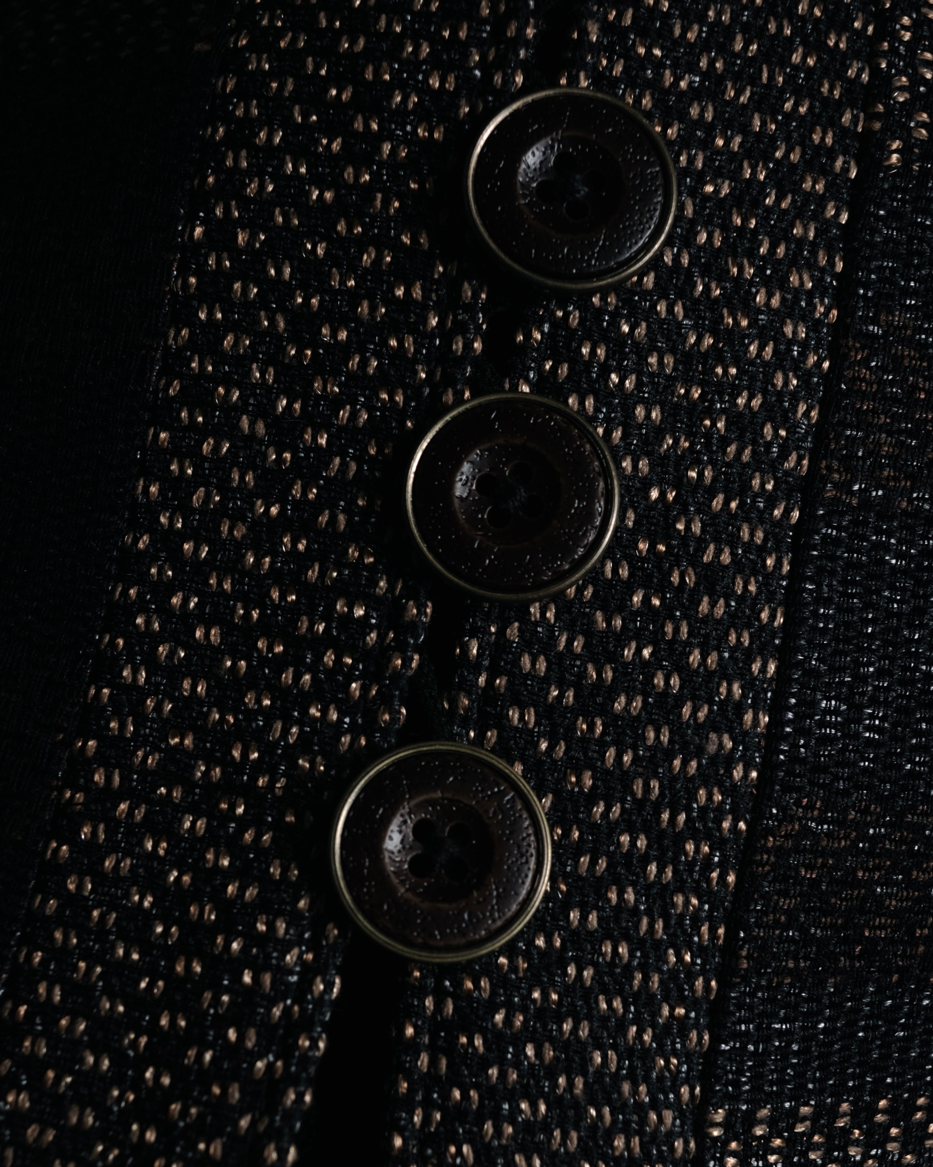 “TAE ASHIDA” 2008-2015 Structured border tweed jacket