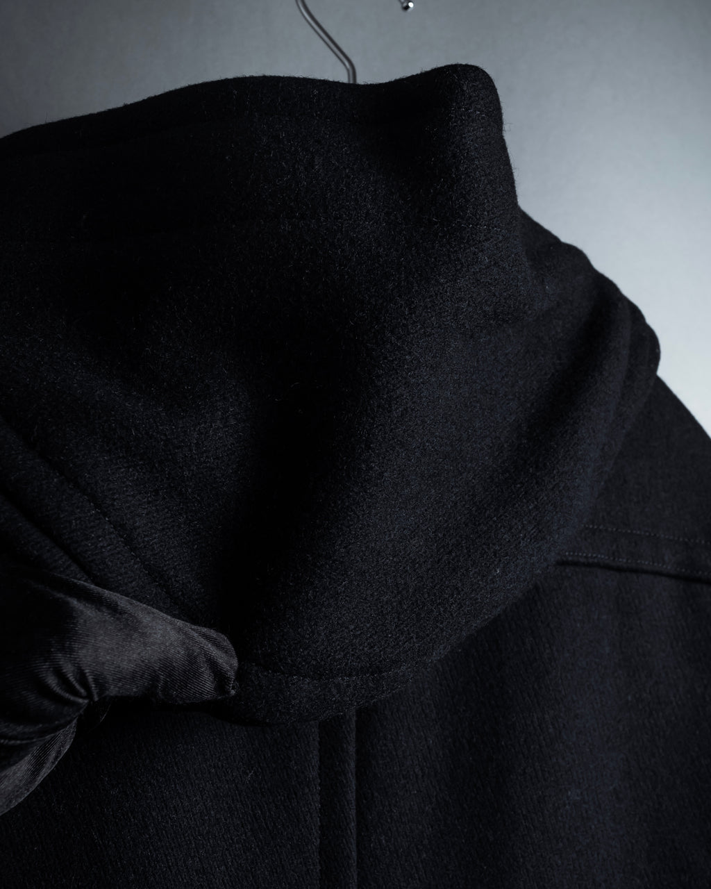 "BURBERRY" Classic detailing melton wool duffle coat