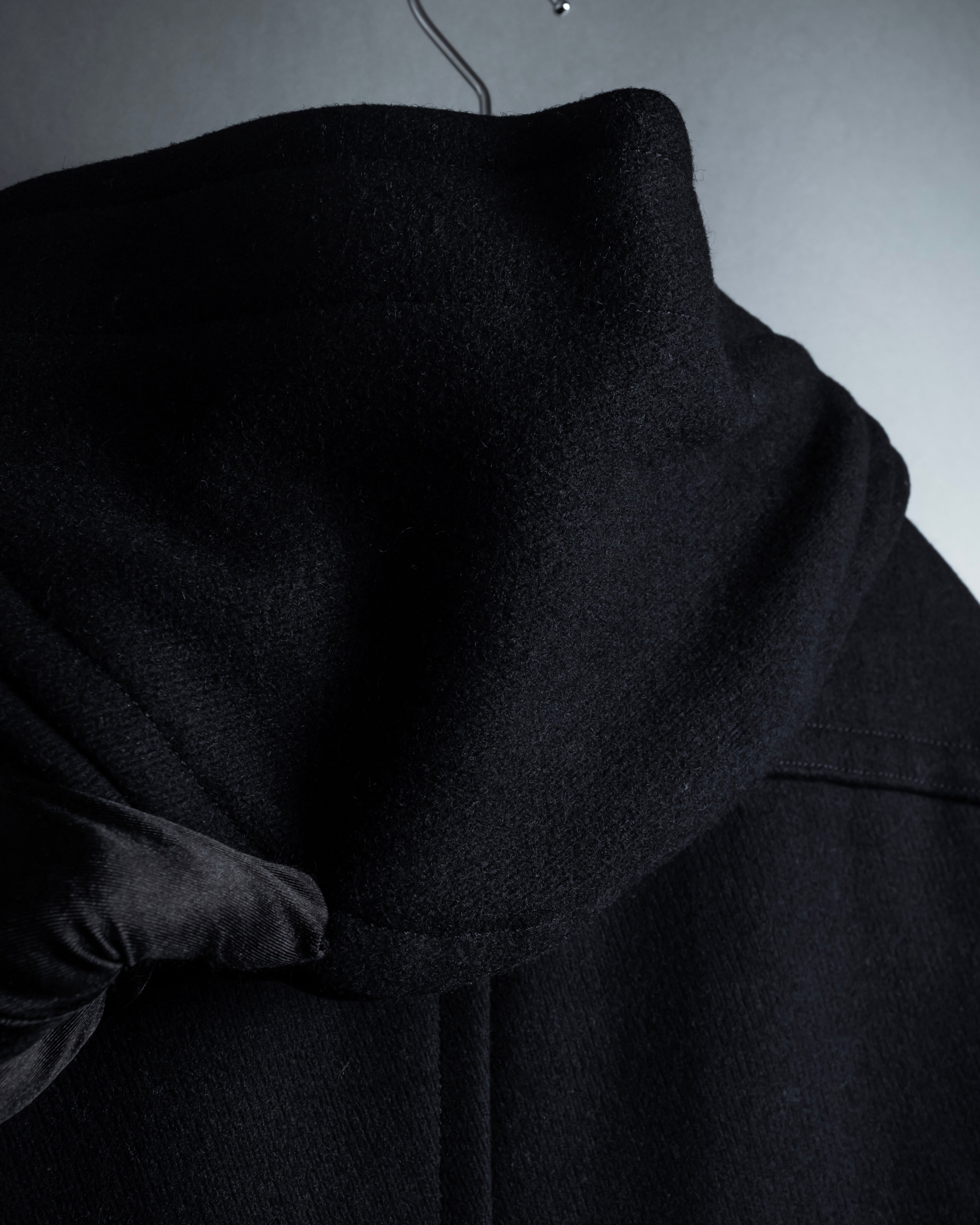 "BURBERRY" Classic detailing melton wool duffle coat