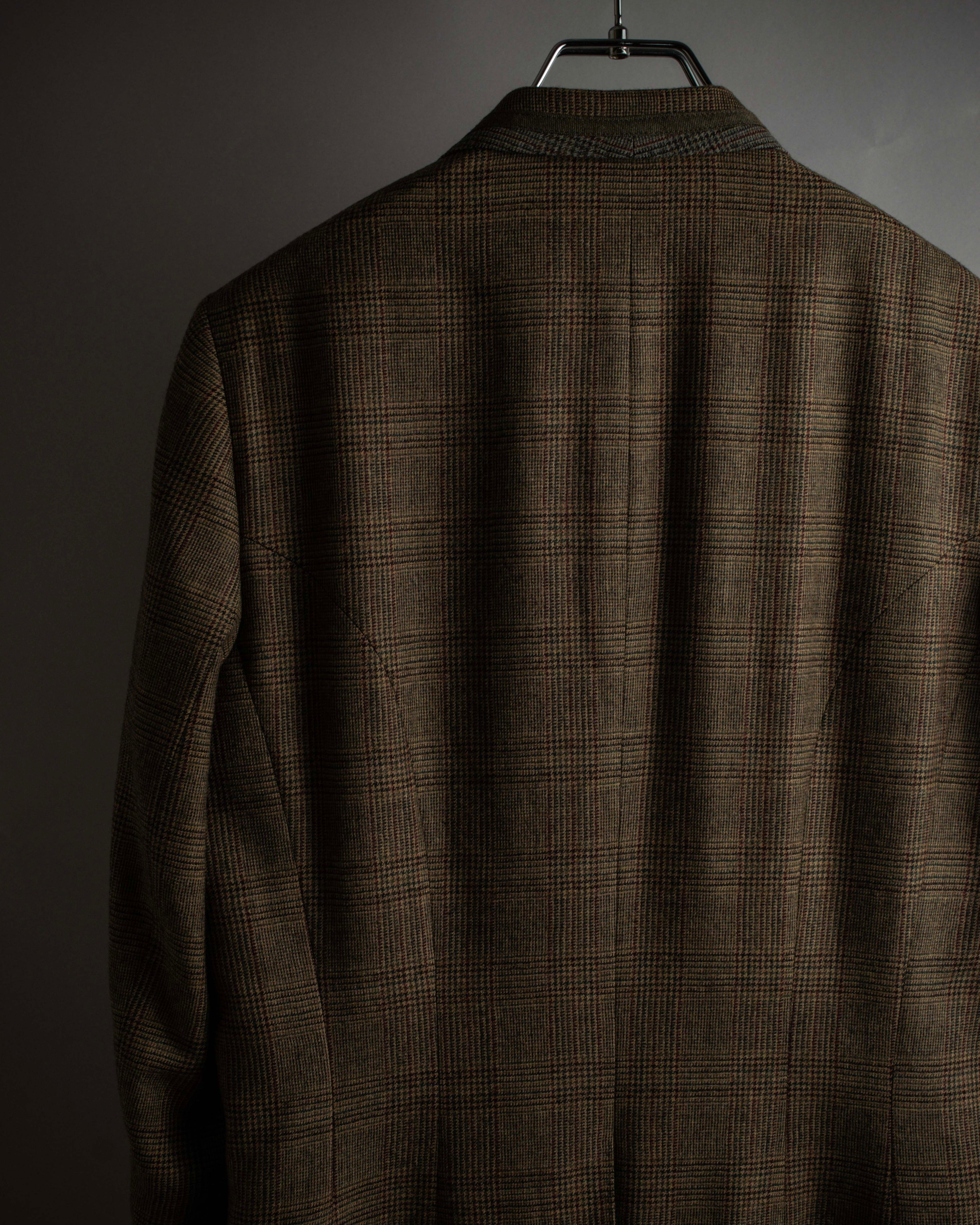 "PAUL SMITH" Flaming detail glen plaid set up