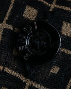 "FENDI" Geometric pattern logo printed shirt